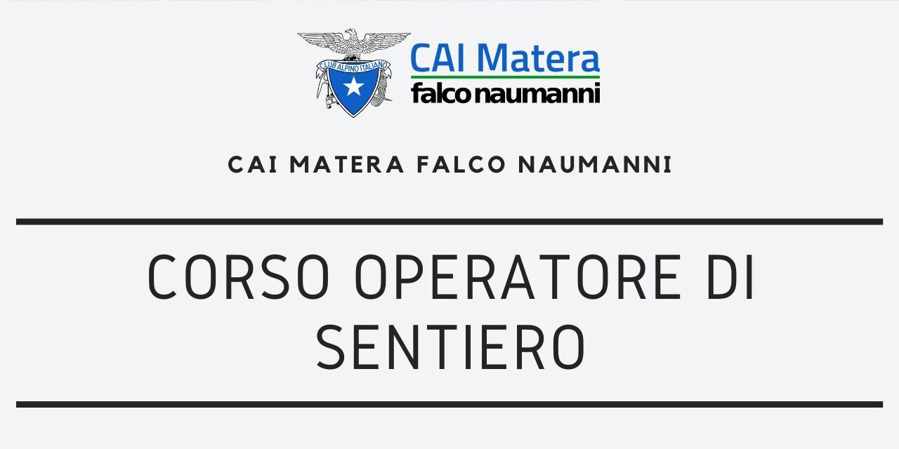 Corso “Operatore di sentiero”