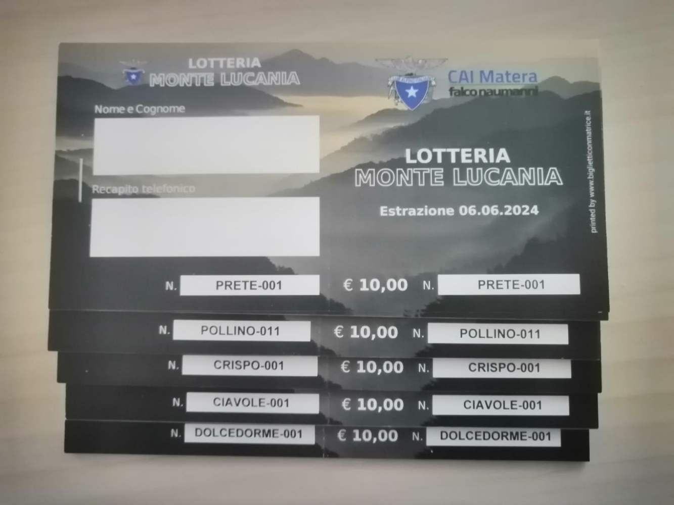 Lotteria “Monte Lucania”